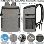 Camping Cooler Backpack 30 45 Cans, Soft Backpack Coolers Insulated Leak Proof Travel Cooler Bag Waterproof Lunch Picnic Beach Work Trip Thermal Bag Drink Beverage Beer Bag Cooler