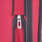 Travelers Club 3 Piece Bowman Luggage Set, Red Carry