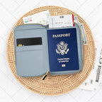 Beautiful Passport Holder for Travel with Wristlet Strap - All-in-One Wallet for Women with Card Slots and Tassel Keychain - Perfect RFID Blocking Case to Keep Your Travel Documents Organized & Safe