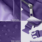 JSJ Mini Fanny Pack for Women & Men,Valentines Day Gifts for Girls Teens Kids Daughter Sister Her,Trendy Stuff Crossbody Bags Cute Everywhere Belt Bags. (Purple)
