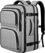 Extra Large Travel Backpack, Carry on Luggage Backpack TSA 18.4 inch Laptop Bag Flight Approved, Lightweight Business Luggage Bag, Travel Gifts for Men, Black