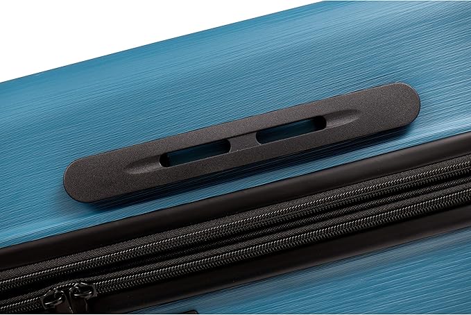 NONSTOP NEW YORK Luggage Expandable Spinner Wheels hard side shell Travel Suitcase Lightweight, TSA Lock, Double USB Port (Teal, Carry-On 20-Inch)