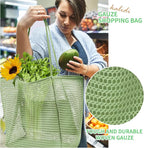 KALIDI Beach Nylon Mesh Tote Bag, Casual Tote Bag Hobo Women Foldable MAX 23L Shoulder Bag For Beach Picnic Vacation