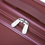 Jessica Simpson Countryside 30" Expandable 8-Wheel Spinner Large Checked Luggage Suitcase, Burnt Russet