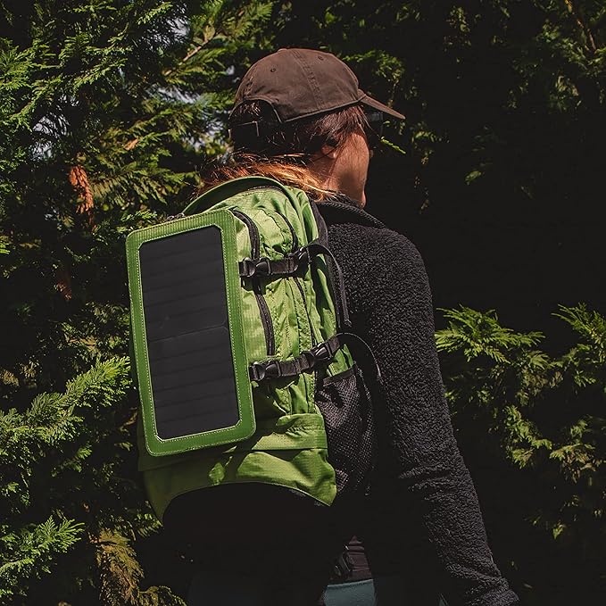 Outdoor Tech - Mountaineer Solar Backpack - Rugged 40L Outdoor Backpack with Flexible and Detachable 6.5W Solar Panel for Charging