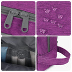 Toiletry Bag for Men Hanging Dopp Kit Water Resistant Shaving Bag Small Toiletry Bag for Traveling (Deep Purple)