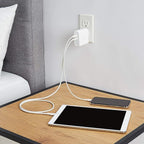 Amazon Basics 68W Two-Port GaN Wall Charger with 1 USB-C (60W) & 1 USB-A Ports (18W) with PD for Laptops, Tablets & Phones (iPhone 16/15/14/13/12/11/X, iPad, MacPro, Samsung, More), Non-PPS, White