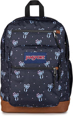 JanSport Cool Backpack with 15-inch Laptop Sleeve, Large Computer Bag Rucksack with 2 Compartments, Ergonomic Straps, Pastel Petals - Black