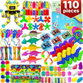 110PC Fidget Toys Bulk for Adult Kids Age 5-7, 8-12, Sensory Autism Travel Must Have ADHD Autistic Figette Classroom Treasure Prize Box School Must Have Stress Anxiety Easter Basket Stuffers Gifts