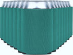 Blank Beer Can Coolers Sleeves (14-Pack) Soft Insulated Beer Can Cooler Sleeves - HTV Friendly Plain Can Sleeves for Soda, Beer Cans & Bottles - Blanks for Vinyl Projects & Wedding Favors (Teal)