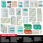 General Medi 160 Piece First Aid Kit Bag Refill Kit - Includes Instant Cold Pack, Bandages,Emergency Blanket, Moleskin Pad, Gauze - Extra Replacement Medical Supplies for First Aid