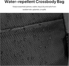 TOPEAST Waist Pack 4L Large Capacity Fanny Pack with Hidden Water Bottle Pocket, Water Resistant Crossbody Sling Bag for Men Women, Adjustable Belt Bag for Hiking Running Travel Cycling