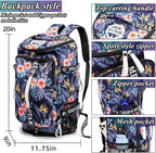 Gym Duffle Bag Backpack with Shoe Compartment,4 ways Travel Backpack for Women and Men,Multi-Functional Weekender bag with Waterproof Layer&Laptop Compartment for Fitness, Travel,Camping
