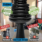 Fishboy Upgraded Collapsible Stool, 400lbs Max Weight, Lightweight But Sturdy, Portable Retractable Folding Telescoping Foldable Camping Stool for Adults Outdoor Fishing Hiking BBQ