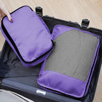 Toncoke 8-Piece Packing Cubes for Travel, Mesh Luggage Organizers with Shoe Bag, Toiletry Bag, Laundry Pouches, 4 Sizes (XL/L/M/S) for Suitcase Organization, Men Women Kids, Purple