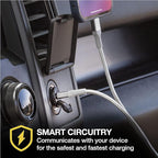 Scosche CPDC30 PowerVolt 30-Watt USB Type-C Fast Mini Flush Fitting Car Charger with Fabric Pull Tag & Power Delivery 3.0 with PPS for All USB-C Devices