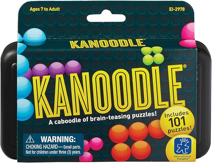 Educational Insights Kanoodle - 3D Brain Teaser Puzzles for Kids, Spatial Puzzle Games for Adults, Teens and Kids, Problem Solving Toys and Logic Puzzles, Single Player Games (Pack of 2)