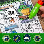 Teenage Mutant Ninja Turtles® Aqua Art, Great Kids Ninja Turtles Toys, TMNT Mess Free Coloring for Toddlers Paint with Water Books for Kids, Toddler Car Activities & Travel Toys, Water Painting Book