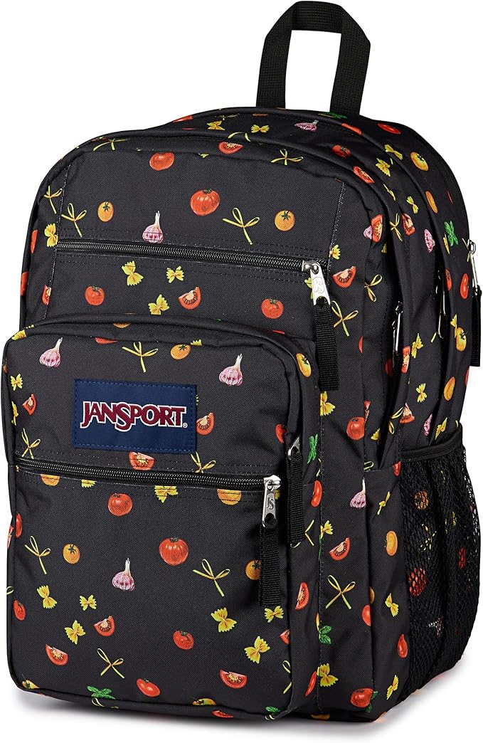 JanSport Laptop Backpack - Computer Bag with 2 Compartments, Ergonomic Shoulder Straps, 15” Laptop Sleeve, Haul Handle - Pasta Party