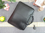 Mysa LIFESTYLE Vegan Leather Messenger Crossbody Shoulder Briefcase Bag for Office Work Fit 14.5" Computer Laptop Men Women