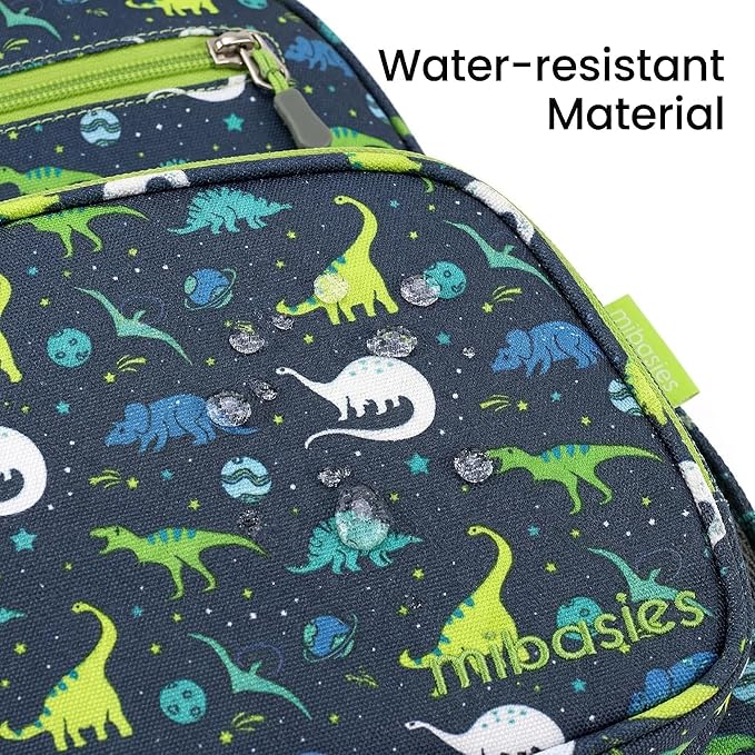 mibasies Toddler Backpack for Boys 2-4: Cute Kids Backpacks Boys - Preschool Kindergarten Backpack - Galaxy Dinosaur