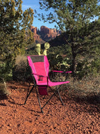Kijaro Dual Lock Portable Camping Chairs - Enjoy the Outdoors with a Versatile Folding Chair for Sports, Lawn - Dual Lock Feature Locks Position – Hanami Pink