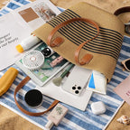 Beach Bags for Women, Summer Straw Beach Bag Straw Purse Shoulder Handbags Large Beach Tote for Summer Vacation