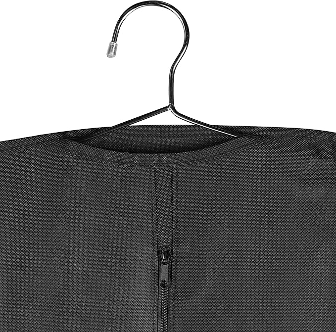 Handy Laundry Garment Bags for Hanging Clothes – Set of 2 Fabric Dress Bags, 24 x 54 Inches, Zippered Suit & Gown Storage Covers for Travel & Closet Organization