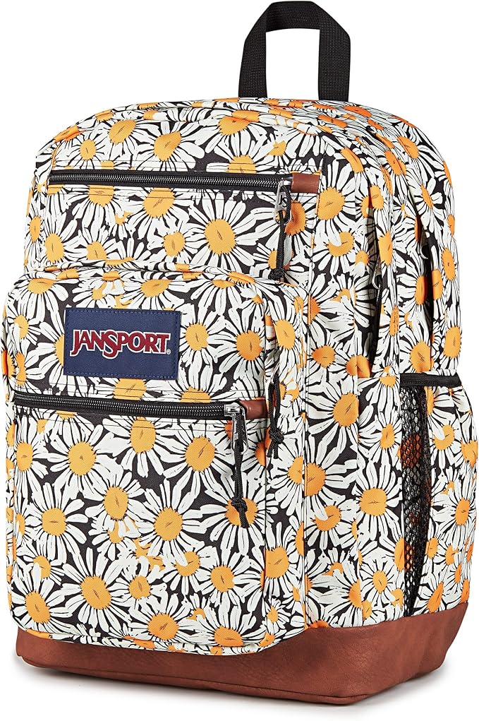 JanSport Cool Backpack with 15-inch Laptop Sleeve, Large Computer Bag Rucksack with 2 Compartments, Ergonomic Straps, Daisy Dreamscape