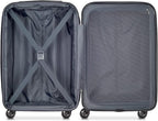 DELSEY PARIS Helium Aero Hardside Expandable Luggage with Spinner Wheels, Brushed Charcoal, 2-Piece Set (21/24)
