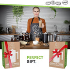 Oliver's Kitchen ® Premium French Press Cafetiere Coffee Maker - Thermal Insulated Double Wall - Black 1 Liter
