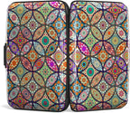 Credit Card Holder, Mini Aluminum Card Wallet RFID Blocking Slim Metal Hard Card Case for Women Men, Pretty Mandala