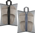 2 Pcs Shoe Bags for Travel, Mesh Breathable Sneaker Bags Portable Shoe Storage Organizer with Handle for Travel Gym Sport, Reusable Zipper Pouch for Women and Men