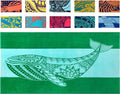 Nova Blue Whale Beach Towel (34 X 63) – Green Oversized Beach Towel with Whale Design Quick Dry BeachTowels Made from 100% Cotton – Sand Free Beach Towels – Extra Large BeachTowel