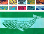 Nova Blue Whale Beach Towel (34 X 63) – Green Oversized Beach Towel with Whale Design Quick Dry BeachTowels Made from 100% Cotton – Sand Free Beach Towels – Extra Large BeachTowel