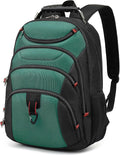 Boavan Laptop Backpack for men, 15.6 inch Laptop Bag with USB Port, Waterproof Travel Work Backpack Purse, Anti-Theft Teacher Nurse Doctor Casual Bookbags Office Business backpack，Deep Juniper Black