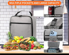 ZM-YOUTOO Lunch Box for Men - Reusable Lunch Bag Men Adult Women- Insulated Small LunchBox (Light Gray)