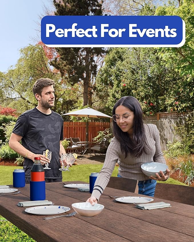 PartyPrints 25 Pack Royal Blue Blank Can Cooler Sleeves, Customizable Bulk Insulated Foam for Beer, Collapsible Plain Drink Holder, Cold Soda Insulator, 12oz Regular, 16oz Tall Cans