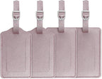 Luggage Tags, Leather Personalized Suitcase Tag Set Luggage id Tags Labels Travel Accessories