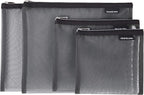 Travelon Set of 4 Mesh Pouches, Gray, 9.5 x 12.75 x 0.5