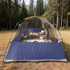 CAMPROS CP Upgraded 6/8 Person Camping Tents, Waterproof Windproof Family Tent with Larger Mesh Windows & Door, Double Layer, Easy Set Up, All-Season Dome Tent with Top Rainfly & Carry Bag