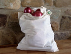 Reusable Bulk Bin Bags for Bulk Foods - Reusable Cloth Kitchen Bags for Dry Goods - 100% Organic Cotton Muslin Sacks for Produce, Home Storage and Toys (3 Large, 3 X-Large)