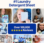 Earth Breeze Laundry Detergent Sheets Fresh Scent - 60 Loads Eco Liquidless Soap - Travel-Friendly for Hot & Cold Cycles, Tackles Tough Stains & Odors - Gentle on Skin, 30 Ct
