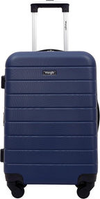Wrangler Smart Spinner Hardside Luggage, 2 Piece Set, Navy Blue