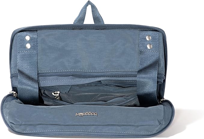 Baggallini Carryall Expandable Lightweight Travel Tote 22" Packable Folding Compact Nylon Washable Weekender w/Luggage Sleeve