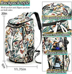 Gym Duffle Bag Backpack with Shoe Compartment,4 ways Travel Backpack for Women and Men,Multi-Functional Weekender bag with Waterproof Layer&Laptop Compartment for Fitness, Travel,Camping