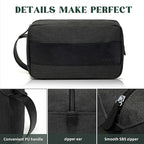Vorspack Toiletry Bag for Men - Water Resistant Travel Bag for Toiletries, Bathroom Essentials, Travel Accessories, Gifts - Grey