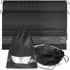 50 Pieces Shoe Dust Bags Shoe Bags for Travel Shoe Bags for Storage Shoe Storage Bag Non-Woven with Rope for Men and Women Large Shoes Storage Packing Pouch Organizers