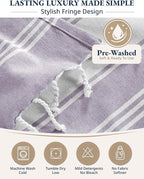 LANE LINEN Beach Towels 4 Pack Oversized - Turkish Towel Set, Pre-Washed Oversized Beach Towel, Quick Dry Beach Towels for Travel, Large Pool Towels, 39"x71" - Day Break