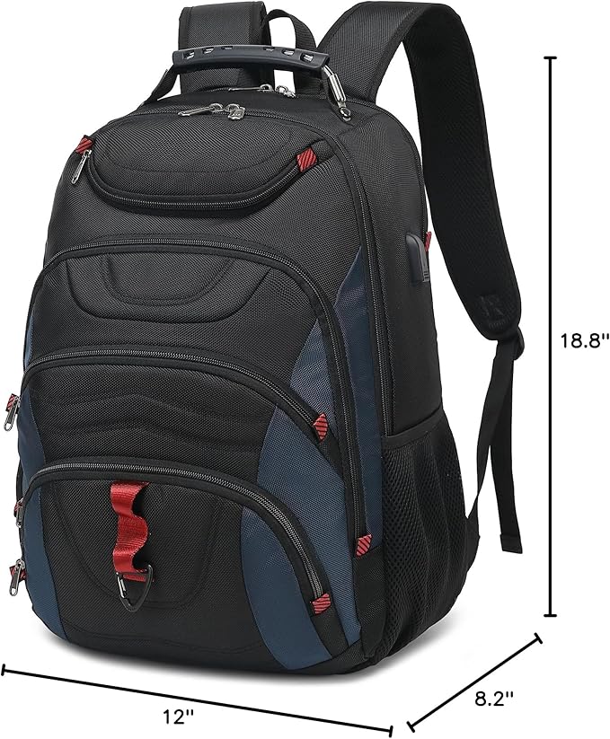 Boavan Vacuum Seal Backpack for Travel with Pump, 55L Large Bag with Zipper‑Off Detachable Vacuum Compression Bag Waterproof Carry On Large Travel Bag for Airline，Bags and Backpack Used Independently